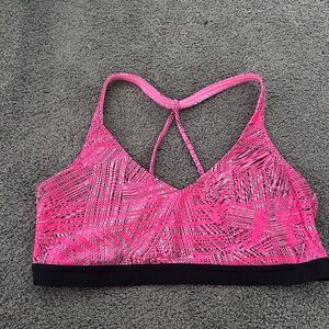 Under Armour Pink Patterned Sports Bra
